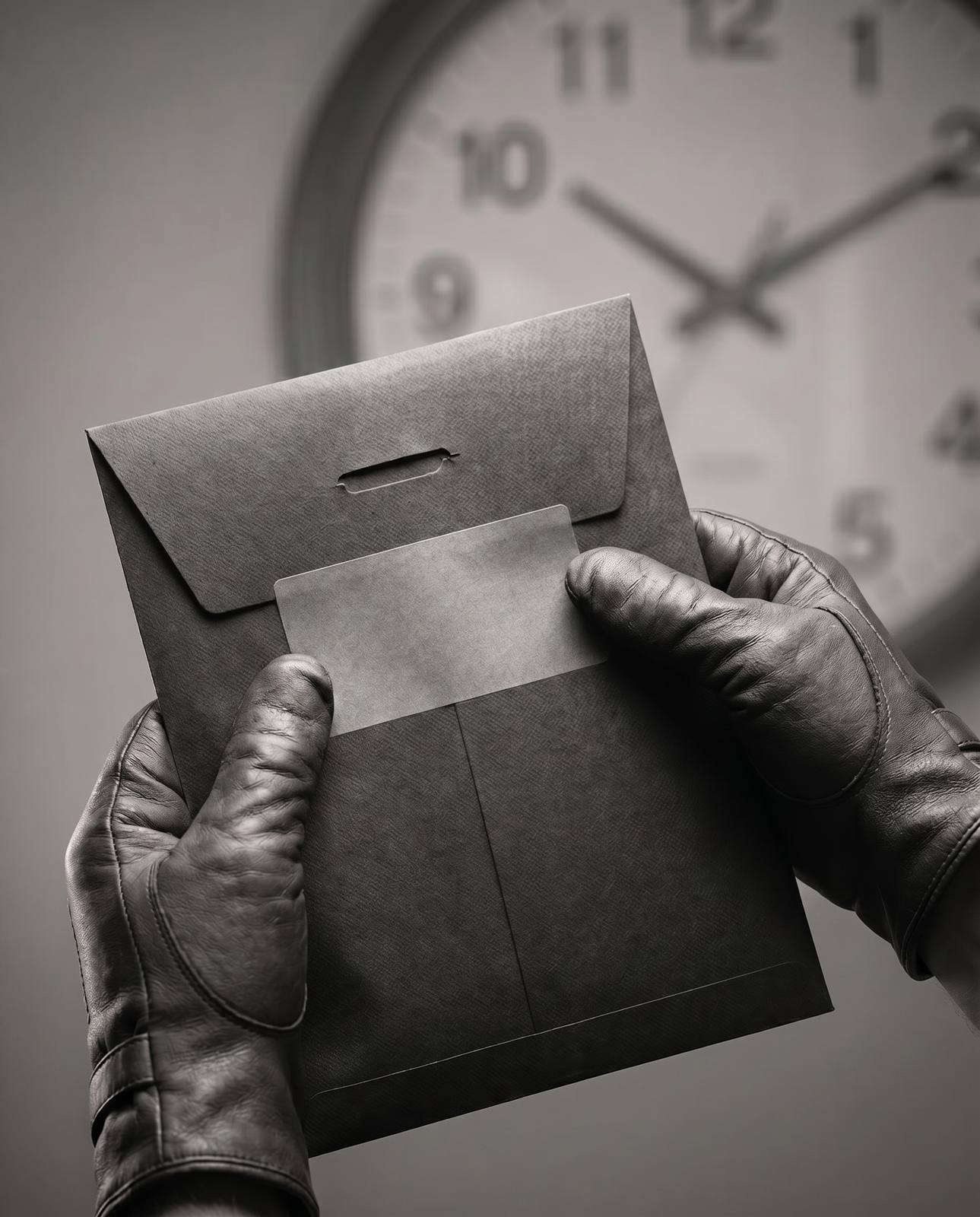 Sealed critical consignment pouch, delivered against the clock